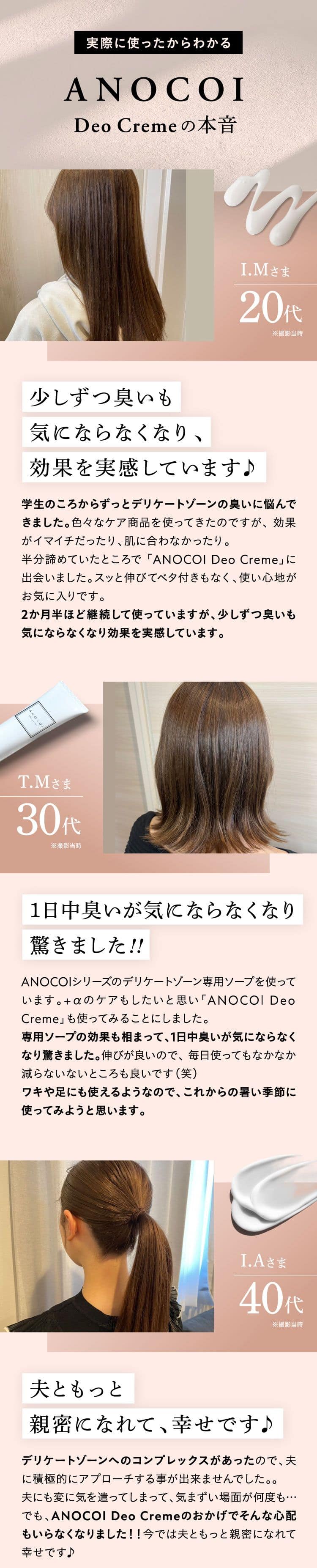 実際に使ったからわかる　ANOCOI Deo Cremeの本音